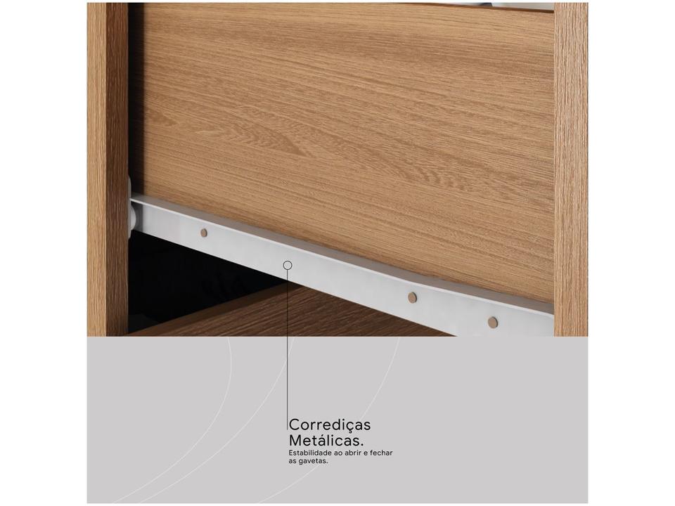 Cômoda 4 Gavetas 2 Portas Demóbile Aurea - 6