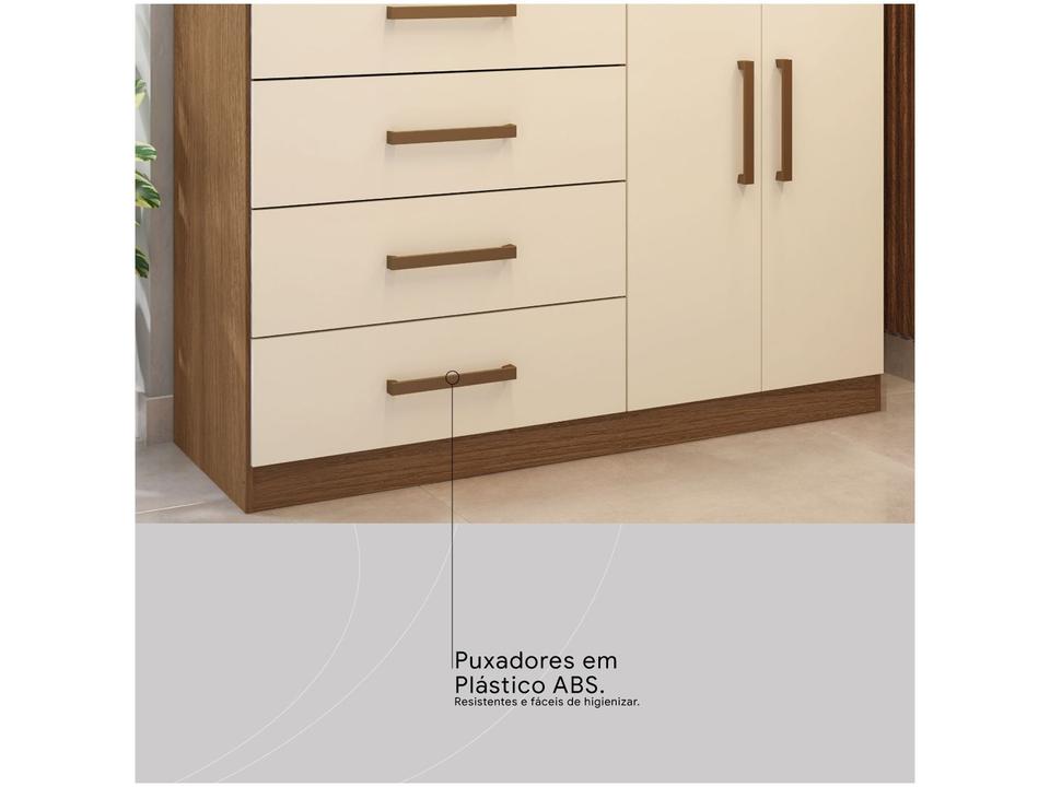 Cômoda 4 Gavetas 2 Portas Demóbile Aurea - 8