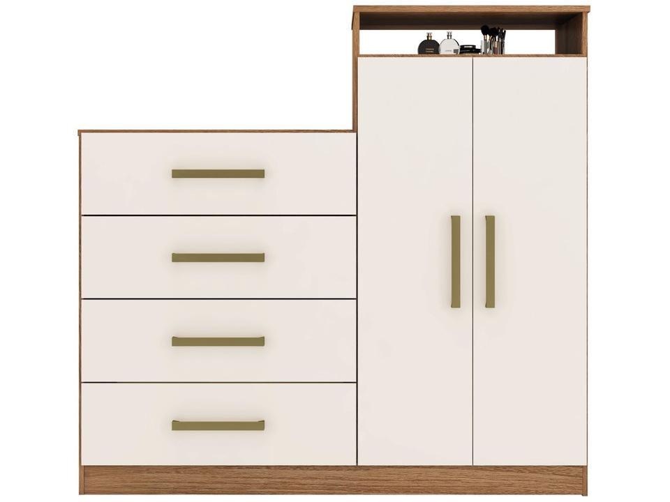 Cômoda 4 Gavetas 2 Portas Demóbile Aurea - 10