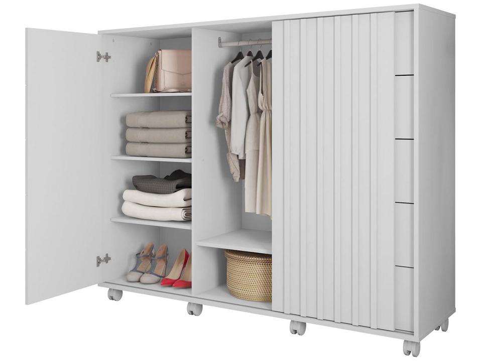 Cômoda 5 Gavetas 2 Portas Caemmun Belize Zios - 5