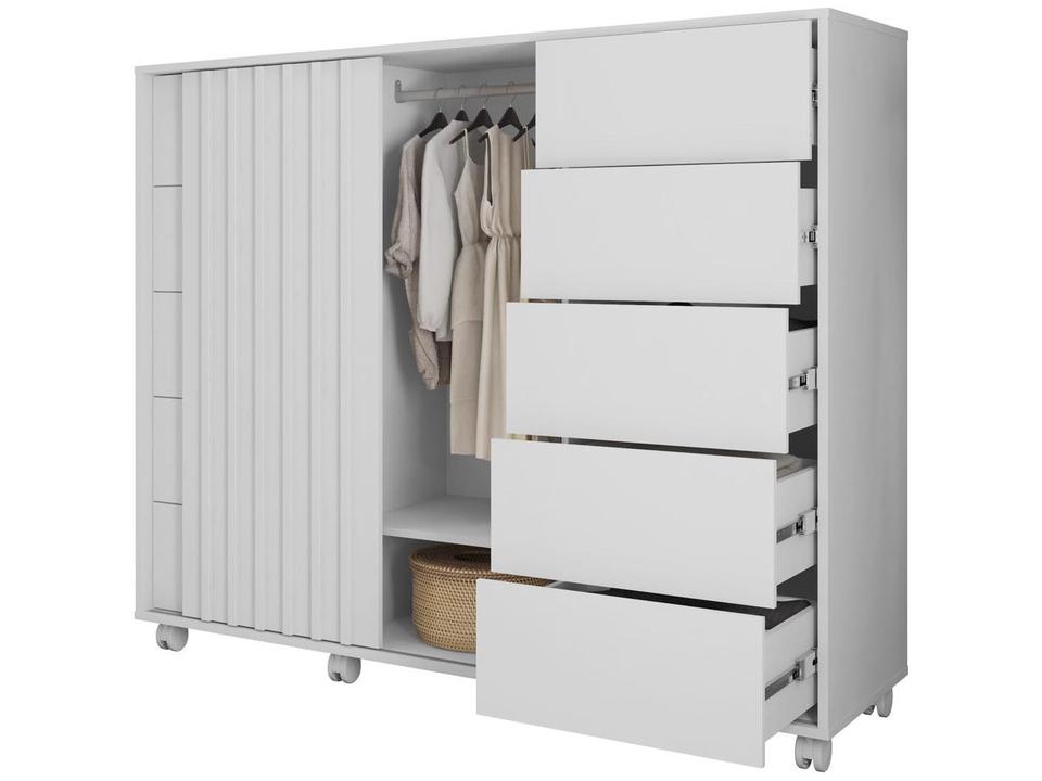 Cômoda 5 Gavetas 2 Portas Caemmun Belize Zios - 6