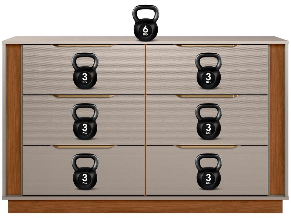 Cômoda 6 Gavetas Demóbile Giardino - 3