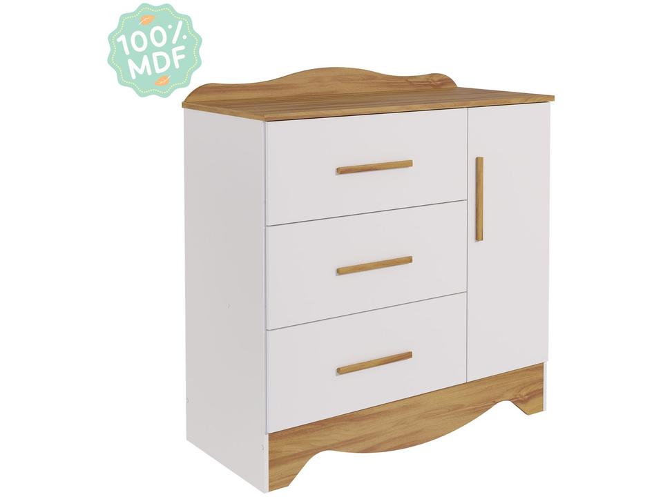 Cômoda de Bebê 3 Gavetas Moveis Pe - 6