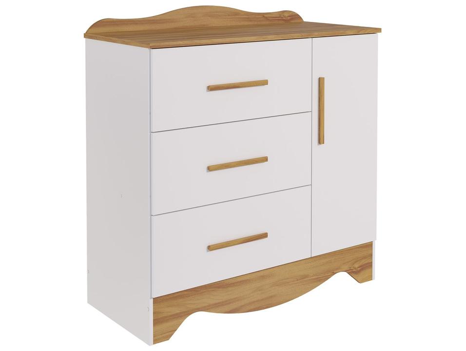 Cômoda de Bebê 3 Gavetas Moveis Peroba Harmonia - 4