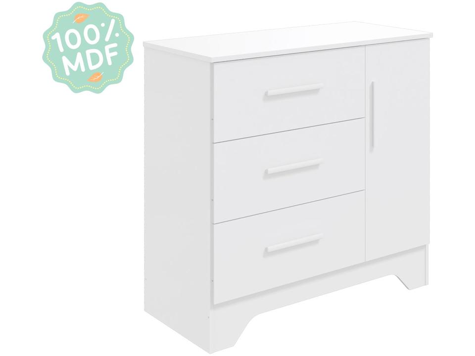 Cômoda Infantil 3 Gavetas Moveis - 5