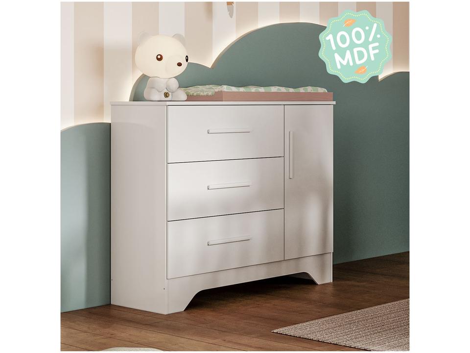 Cômoda Infantil 3 Gavetas Moveis - 3