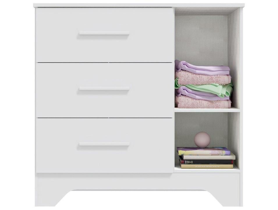 Cômoda Infantil 3 Gavetas Moveis Peroba Magia - 4