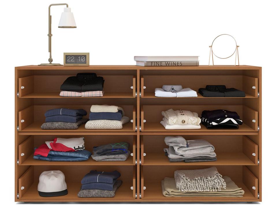 Cômoda Multiuso 8 Gavetas Politorno Móveis Porto - 4