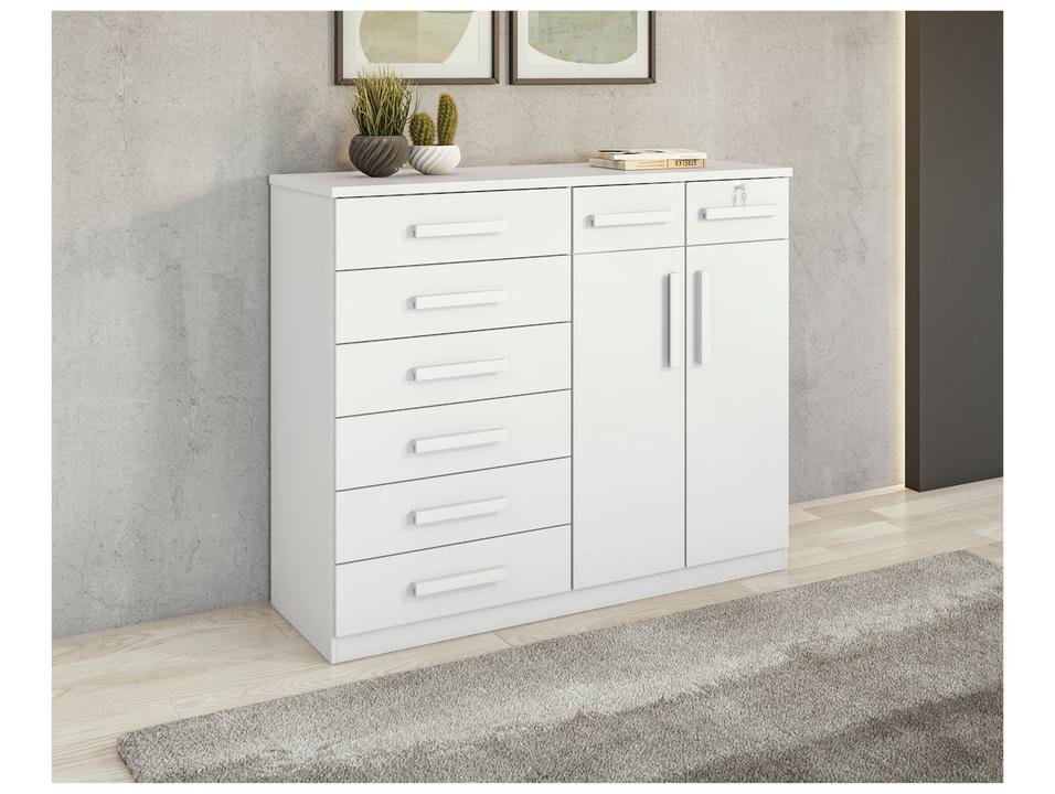 Cômoda Multiuso com Sapateira 8 Gavetas 2 Portas Móveis Lopas Toronto - 3