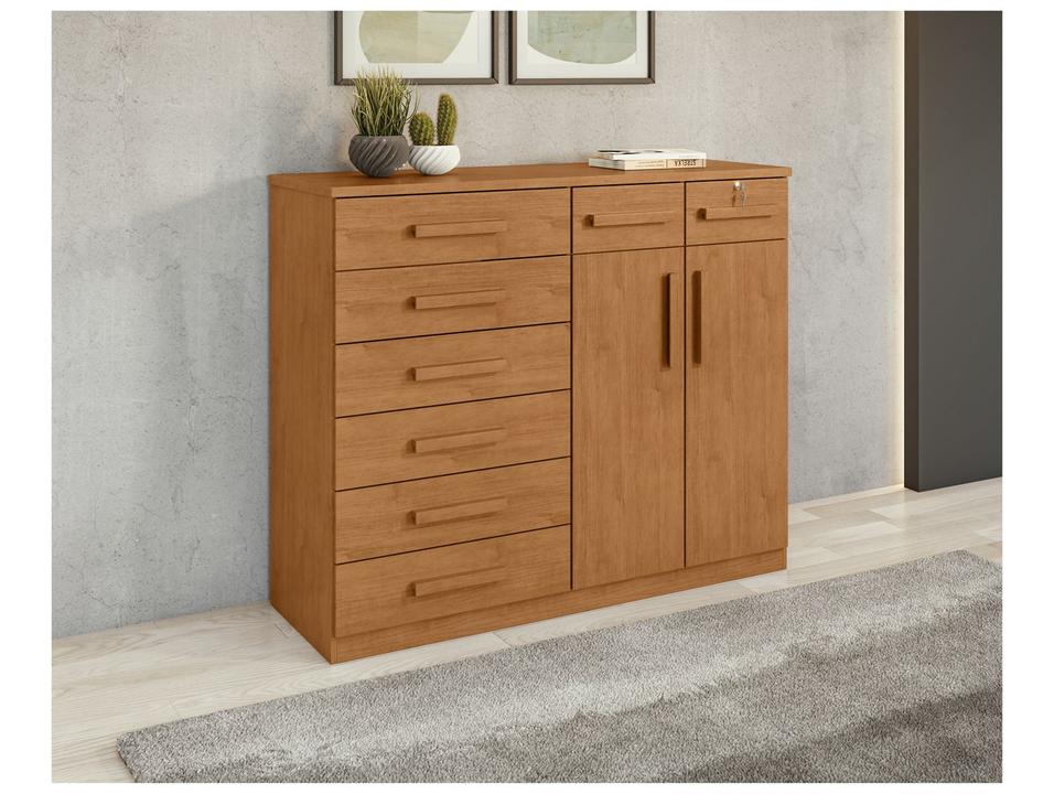 Cômoda Multiuso com Sapateira 8 Gavetas 2 Portas Móveis Lopas Toronto - 3