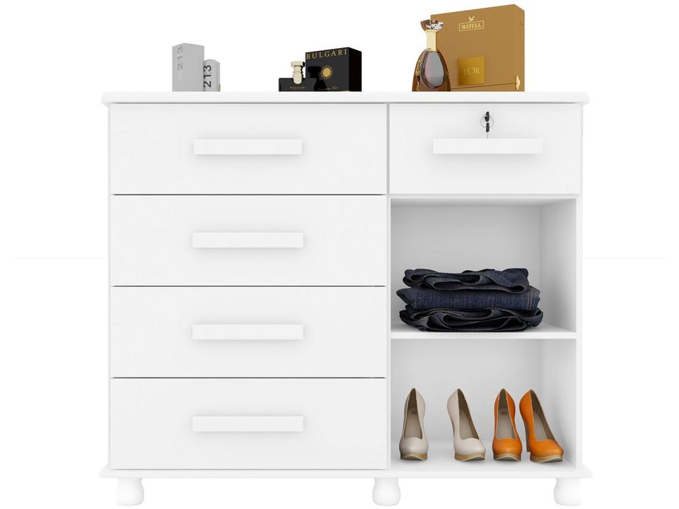 Cômoda Sapateira 1 Porta 5 Gavetas Móveis Lanza - Ibiza - 2