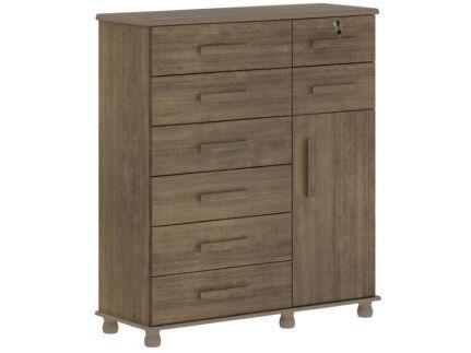 Cômoda Sapateira 1 Porta 8 Gavetas Móveis Lanza - 2