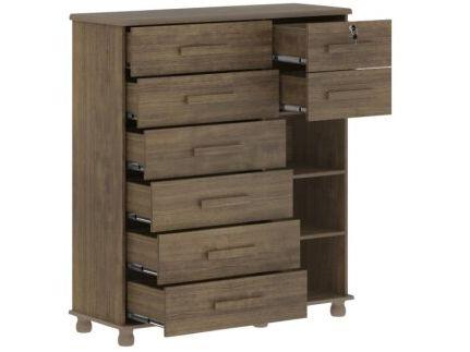 Cômoda Sapateira 1 Porta 8 Gavetas Móveis Lanza - 3