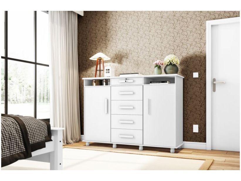 Cômoda Sapateira 2 Portas 5 Gavetas - 1