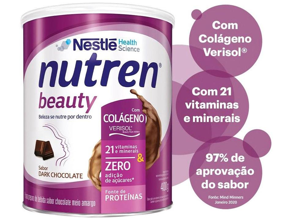 Complemento Alimentar Adulto Nutren Dark Chocolate Beauty 400g - 6