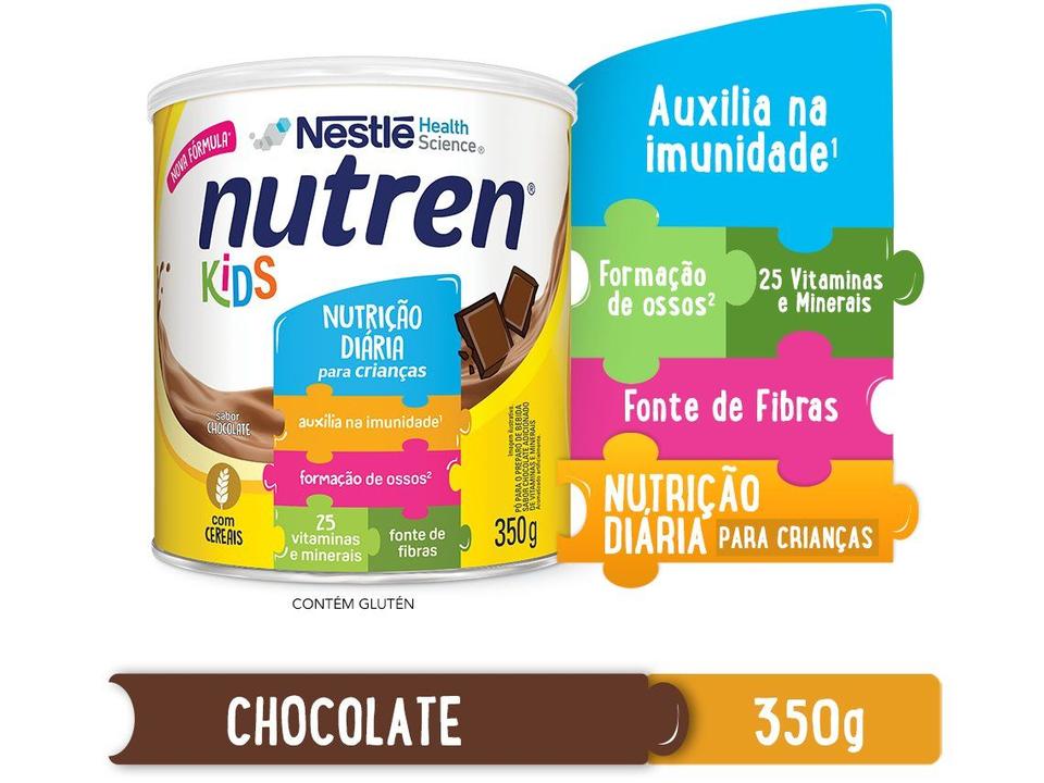 Complemento Alimentar Infantil Nutren Chocolate Kids 350g - 3