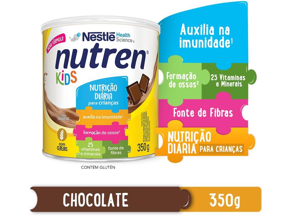 Complemento Alimentar Infantil Nutren Chocolate Kids 350g - 3