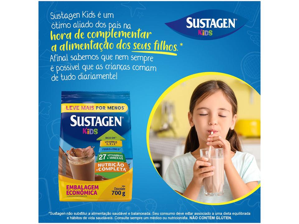 Complemento Alimentar Infantil Sustagen Kids - Chocolate 700g - 3