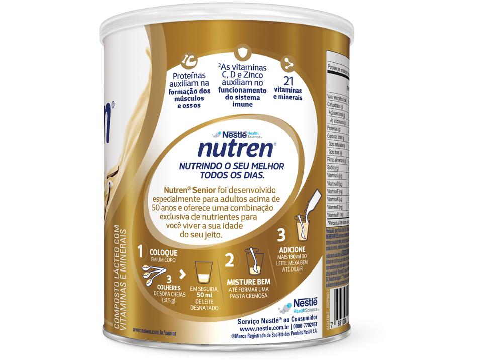 Complemento Alimentar Nutren Baunilha Senior Integral 370g - 3
