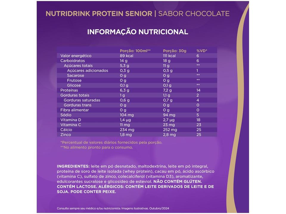 Complemento Alimentar Nutridrink Protein Senior - 1