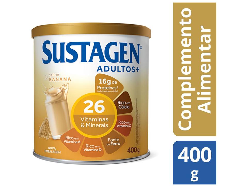 Complemento Alimentar Sustagen Adultos+ Banana - Lata 400g - 2