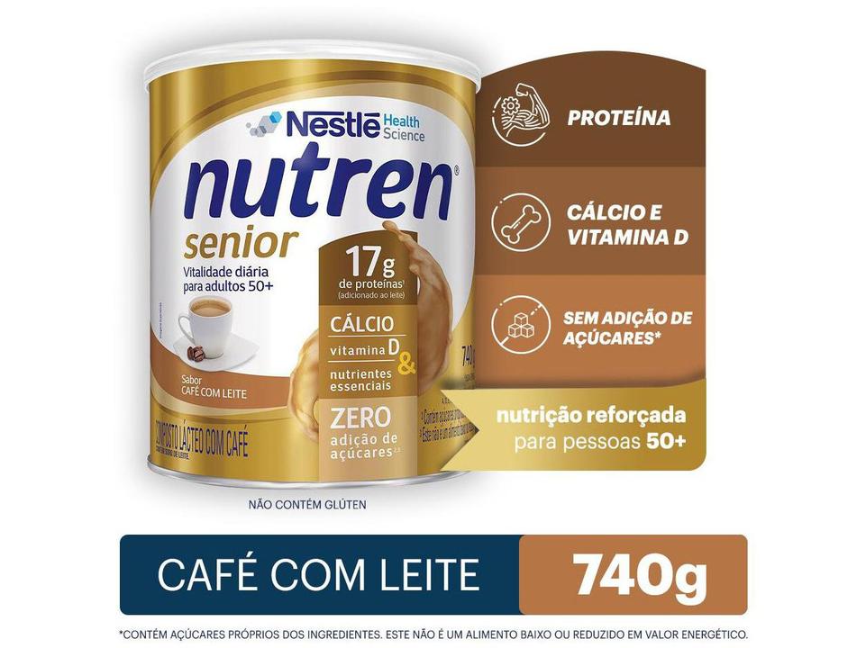 Composto Lácteo Café com Leite - Nutren Senior Integral 740g - 6