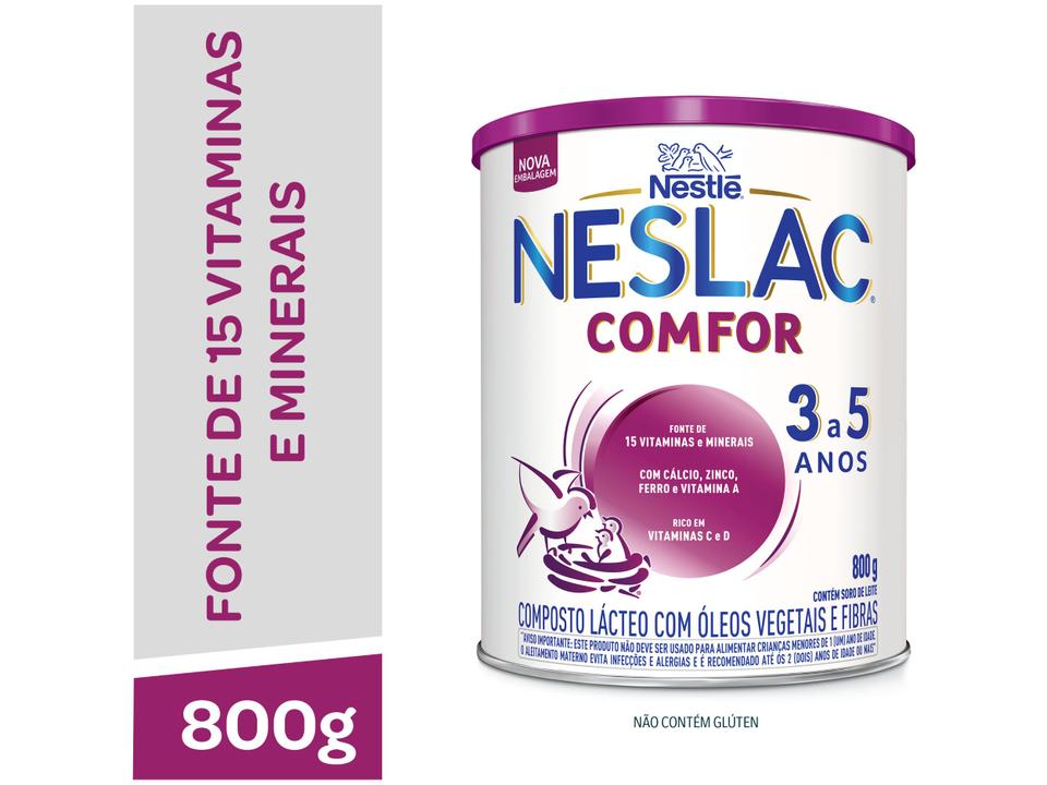Composto Lácteo Neslac Original Comfor Integral 800g - 1