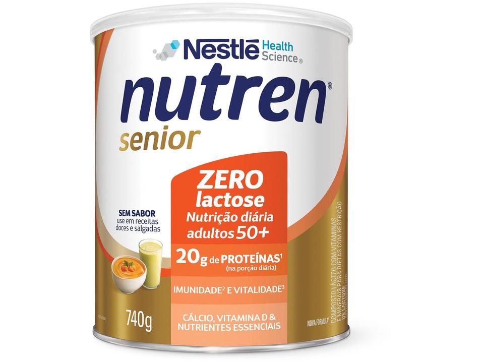 Composto Lácteo Nestle sem Sabor Nutren Senior Zero lactose 740g 2 Unidades - 5