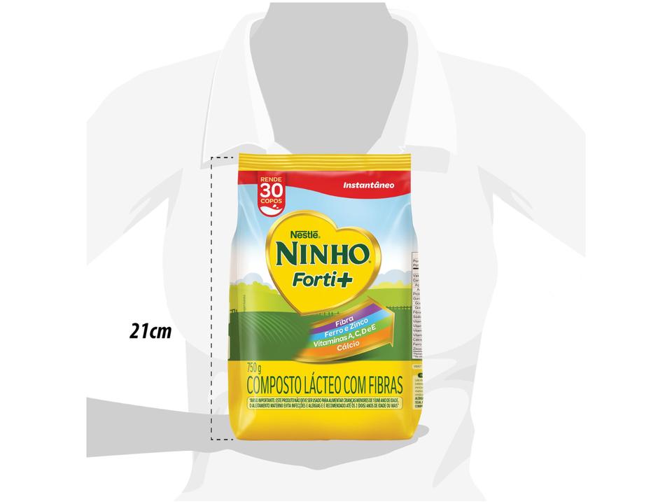 Composto Lácteo NINHO Forti+ Fibras Sachê - 6