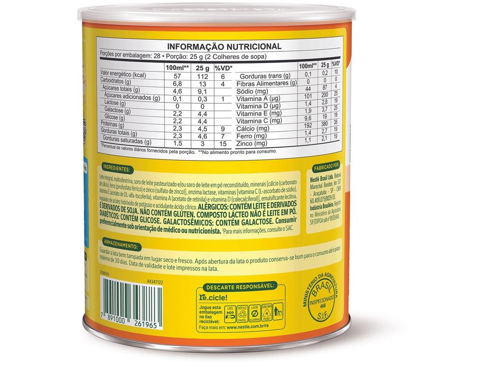 Composto Lácteo Ninho Forti+ Zero Lactose 700g - 3