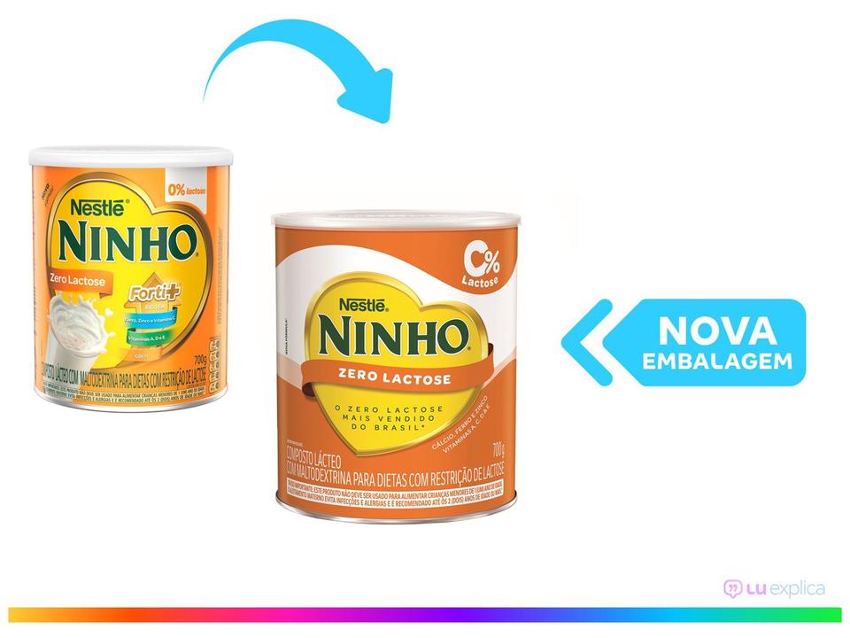 Composto Lácteo Ninho Forti+ Zero Lactose 700g - 1