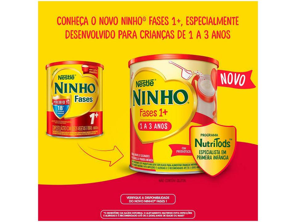 Composto Lácteo Ninho Original Fases 1+ Integral - 800g - 7