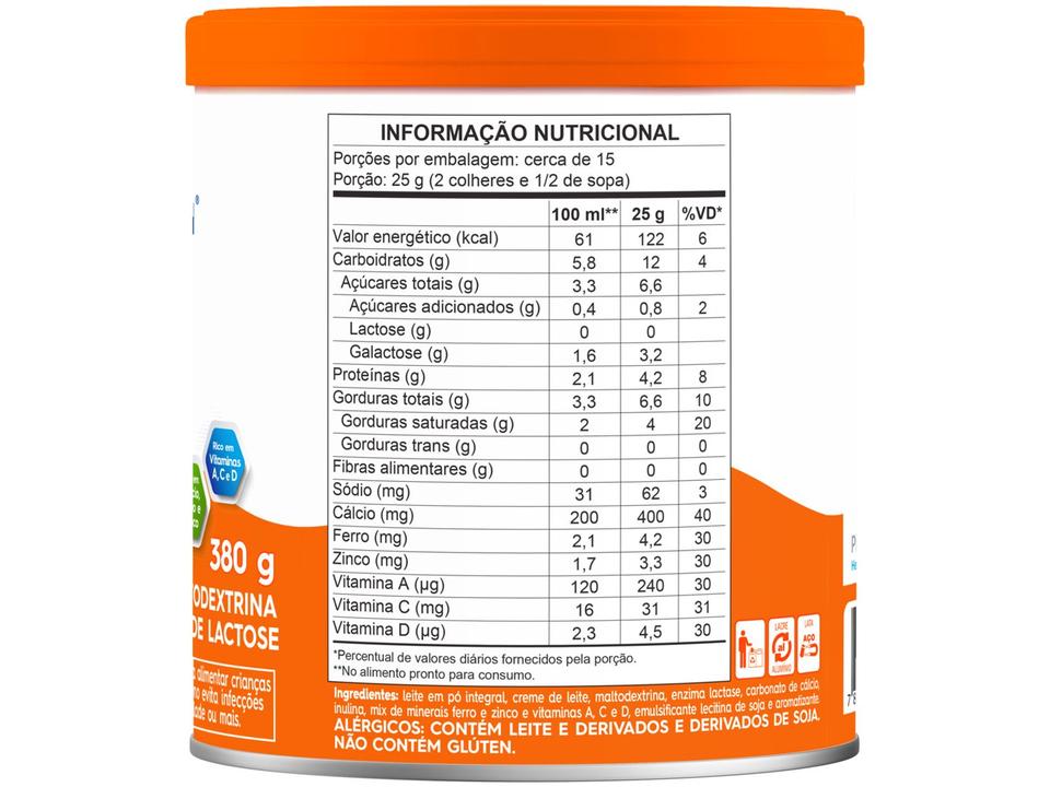 Composto Lácteo Piracanjuba Leite 10283 Zero Lactose 380g - 1