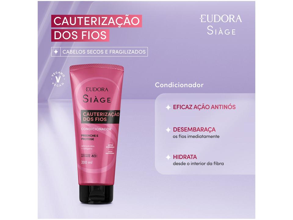 Condicionador Eudora Siàge Cauterização dos Fios 200ml - 1