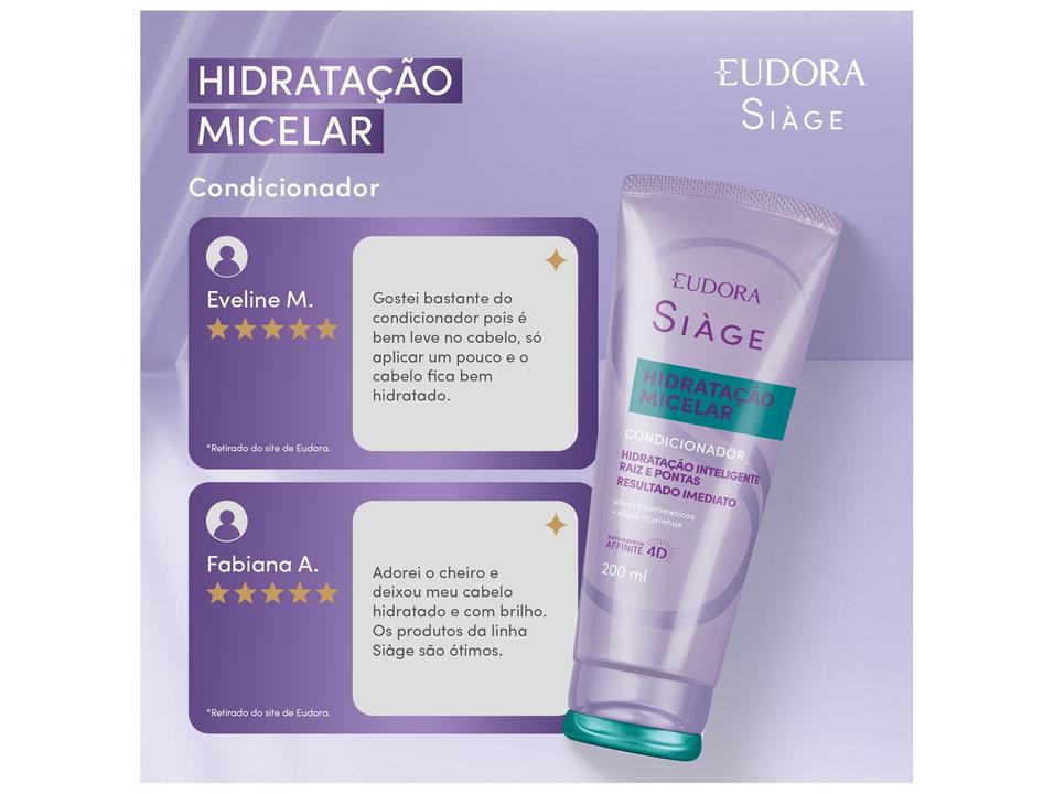 Condicionador Eudora Siàge Hidratação Micelar 200ml - 2