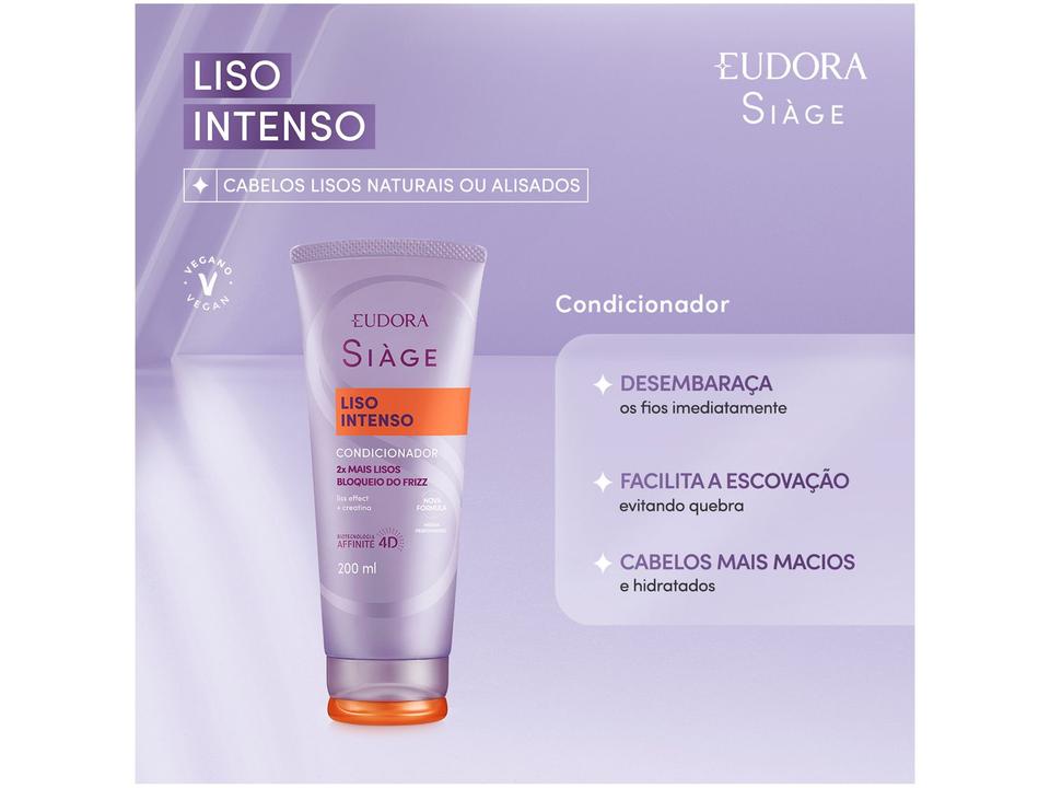 Condicionador Eudora Siàge Liso Intenso 200ml - 1