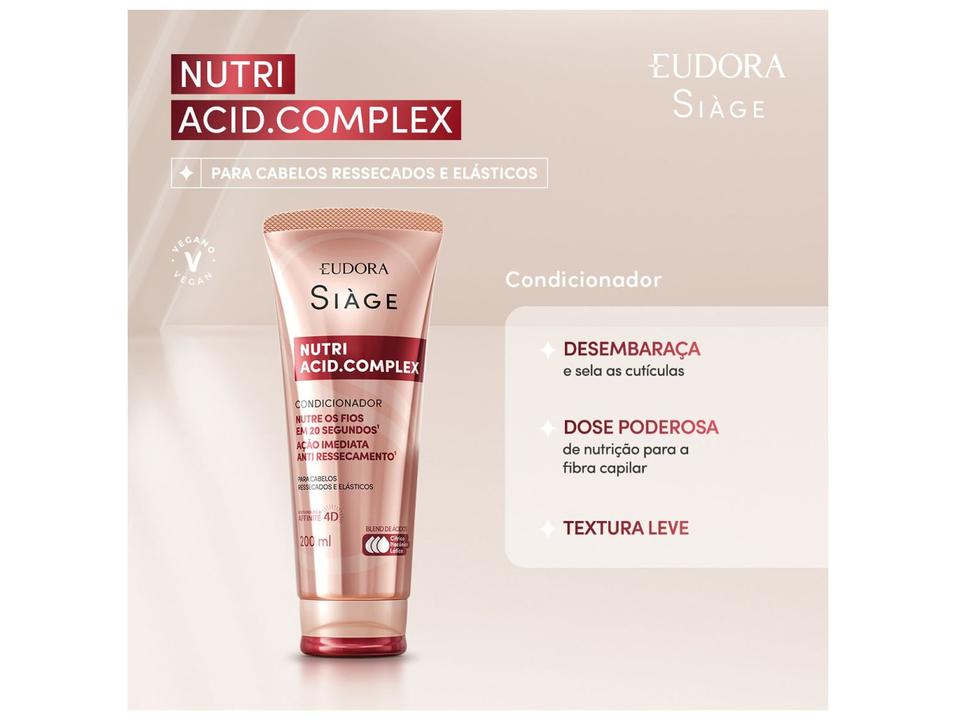 Condicionador Eudora Siàge Nutri Acid.Complex 200ml - 1