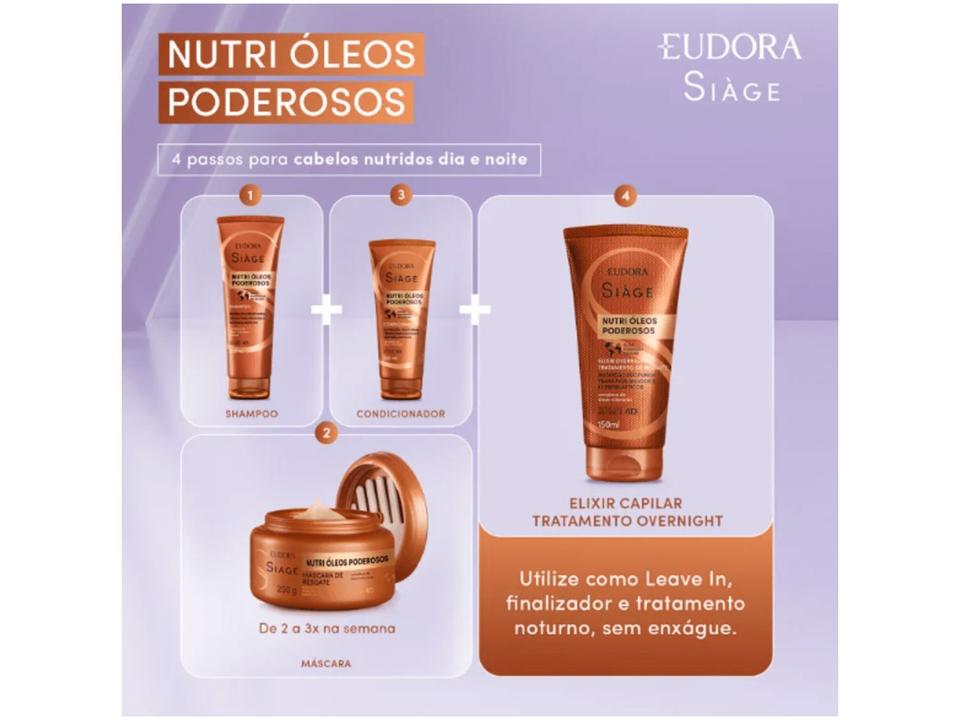 Condicionador Eudora Siàge Nutri Óleos Poderosos 200ml - 3