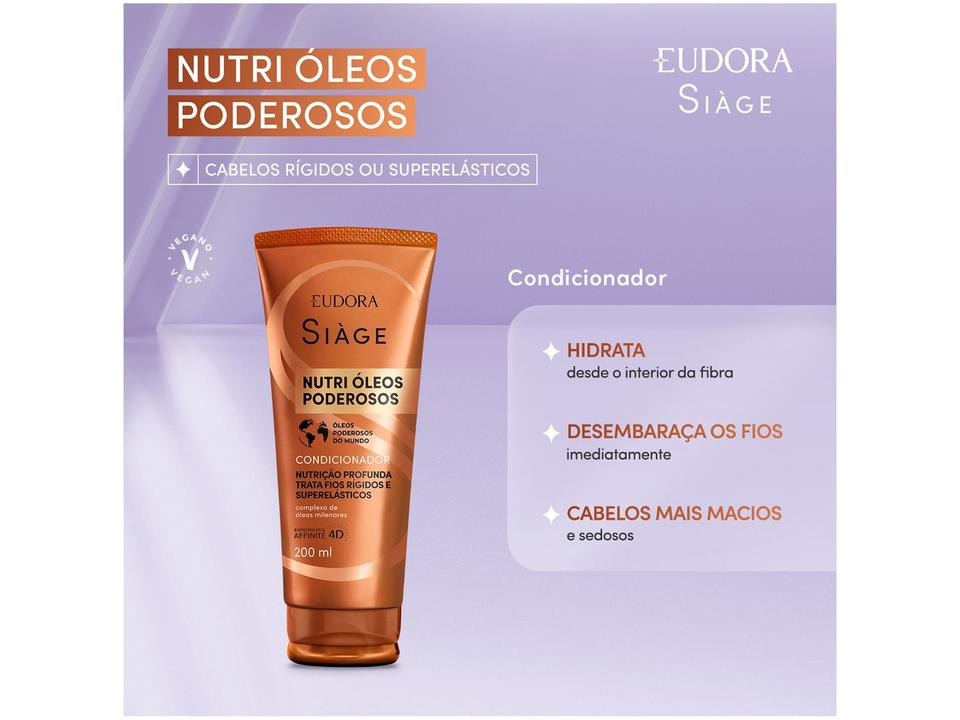 Condicionador Eudora Siàge Nutri Óleos Poderosos 200ml - 1