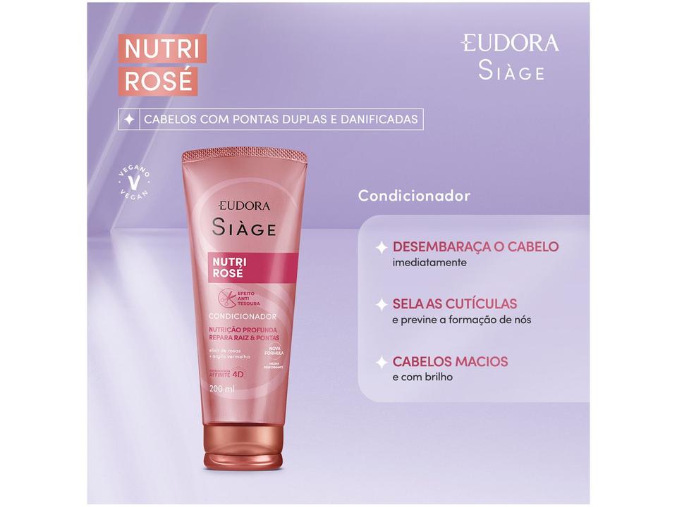 Condicionador Eudora Siàge Nutri Rosé 200ml - 1