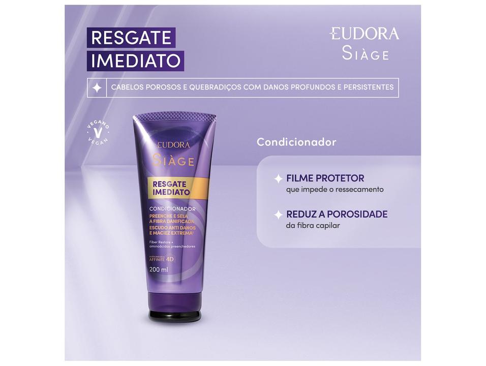 Condicionador Eudora Siàge Resgate Imediato 200ml - 1