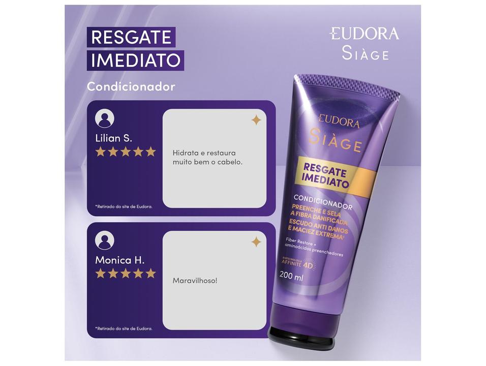 Condicionador Eudora Siàge Resgate Imediato 200ml - 2