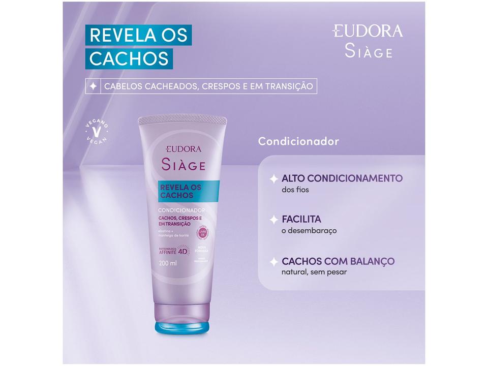 Condicionador Eudora Siàge Revela os Cachos 200ml - 1