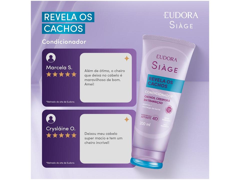 Condicionador Eudora Siàge Revela os Cachos 200ml - 2