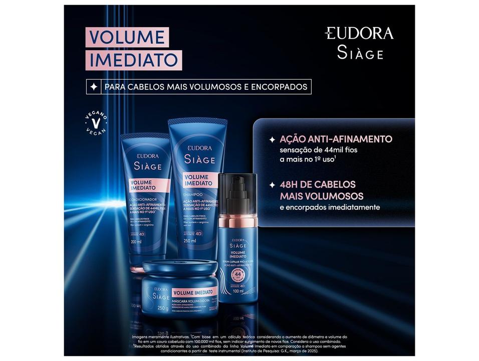 Condicionador Eudora Siàge Volume Imediato 200ml - 4