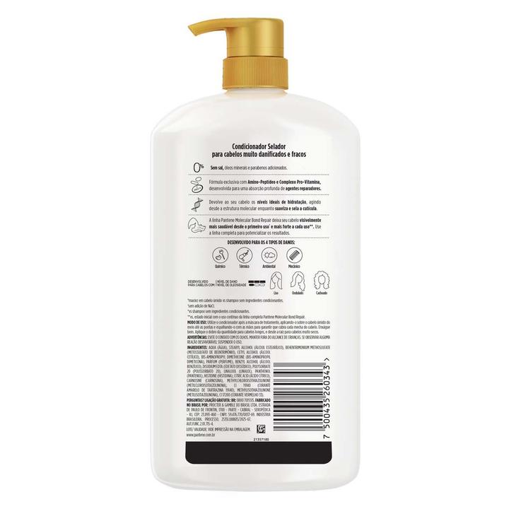 Condicionador Pantene Pro-V Science Molecular Bond Repair 1L - 8