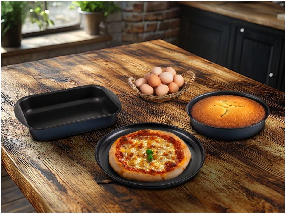 Conjunto de Assadeiras de Alumínio Antiaderente - 1