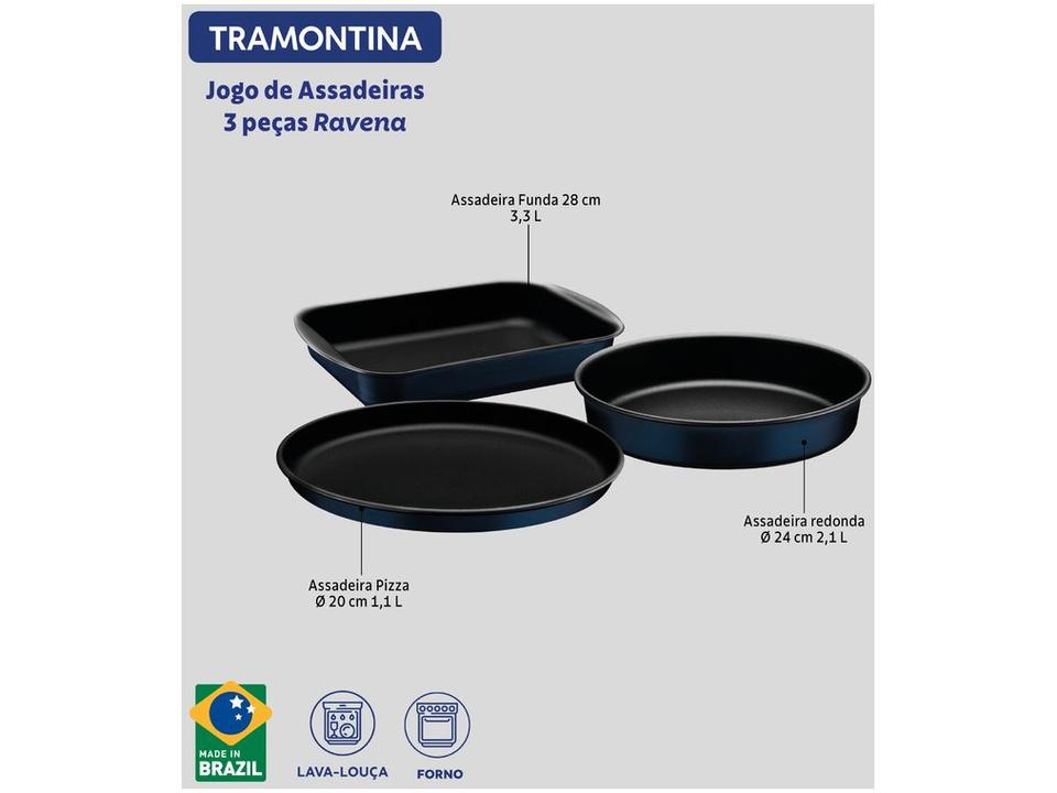 Conjunto de Assadeiras de Alumínio Antiaderente - 6