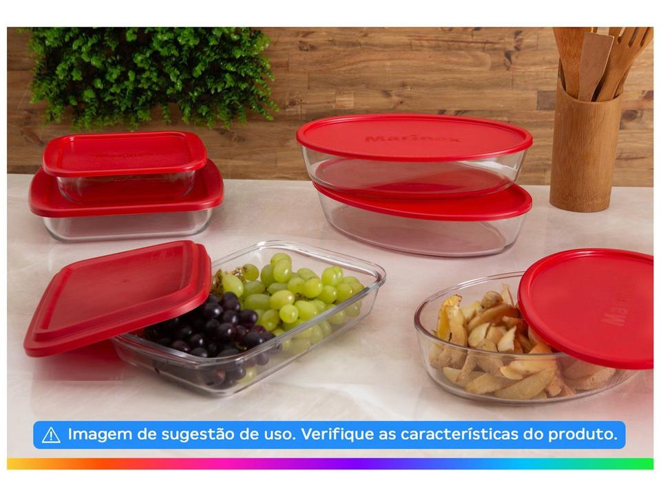 Conjunto de Assadeiras de Vidro Marinex 6 Peças - 2