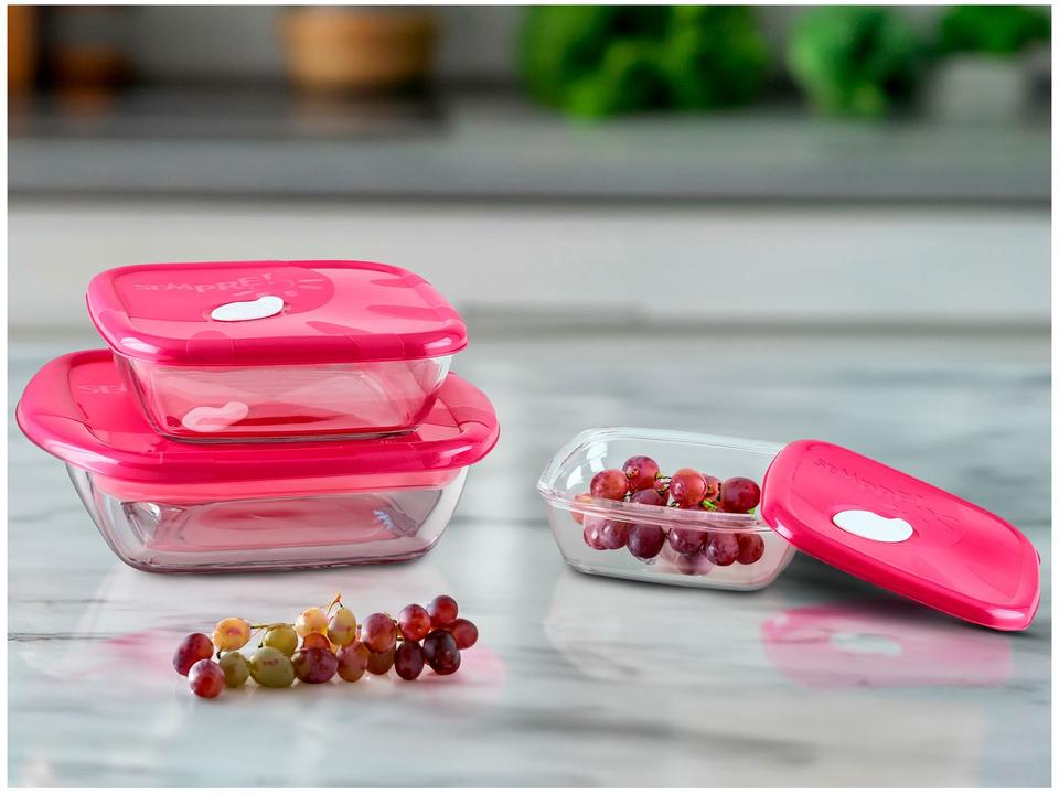 Conjunto de Assadeiras de Vidro Sempre - 1